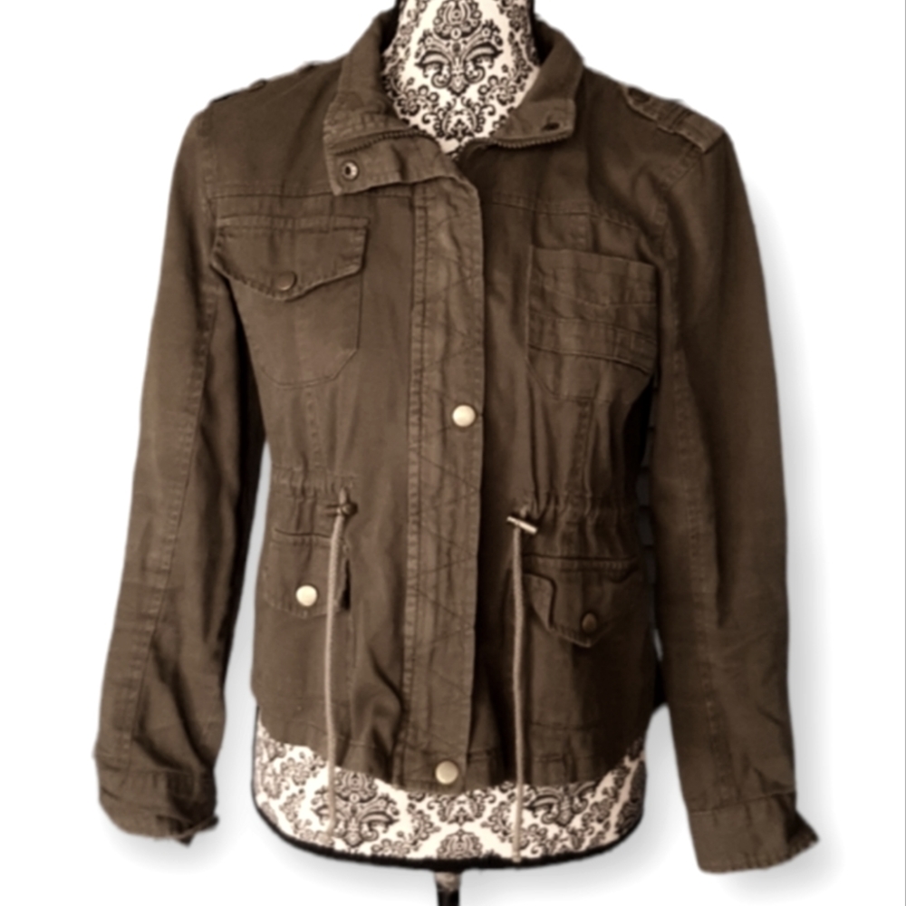 Deb Dark Olive Cargo Jacket
